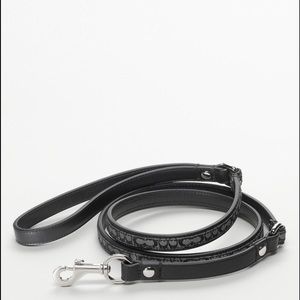 COACH Mini Signature Jacquard  Leather Dog Leash
